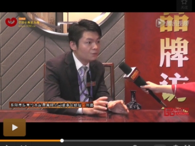 2014年3月東莞名家具展上《品牌紅木》記者采訪東陽市振宇紅